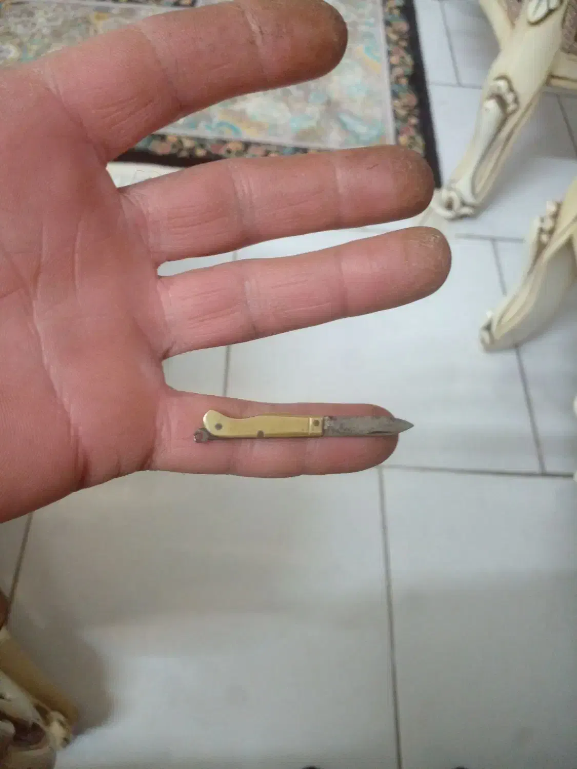 چاقوی کم نظیر بند انگشتی|کلکسیون اشیاء عتیقه|قزوین, |دیوار