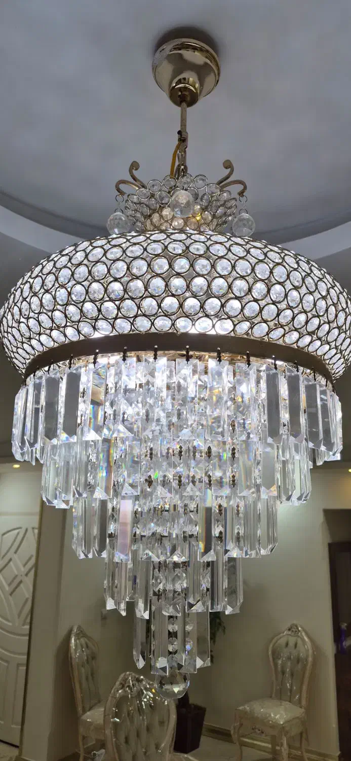 سه عدد لوستر کریستالی زیبا|لوستر و چراغ آویز|تهران, تهرانپارس غربی|دیوار