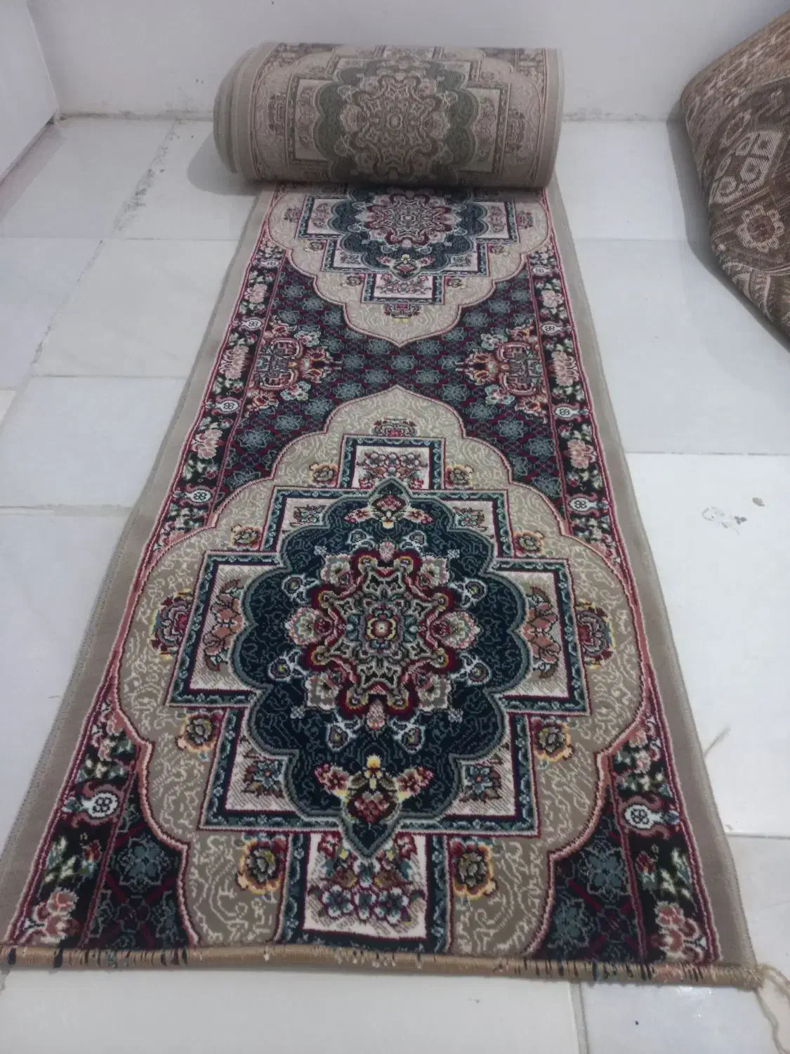 ۱عدد کناره  سورمه ای ۱در۷|فرش|گلمکان, |دیوار