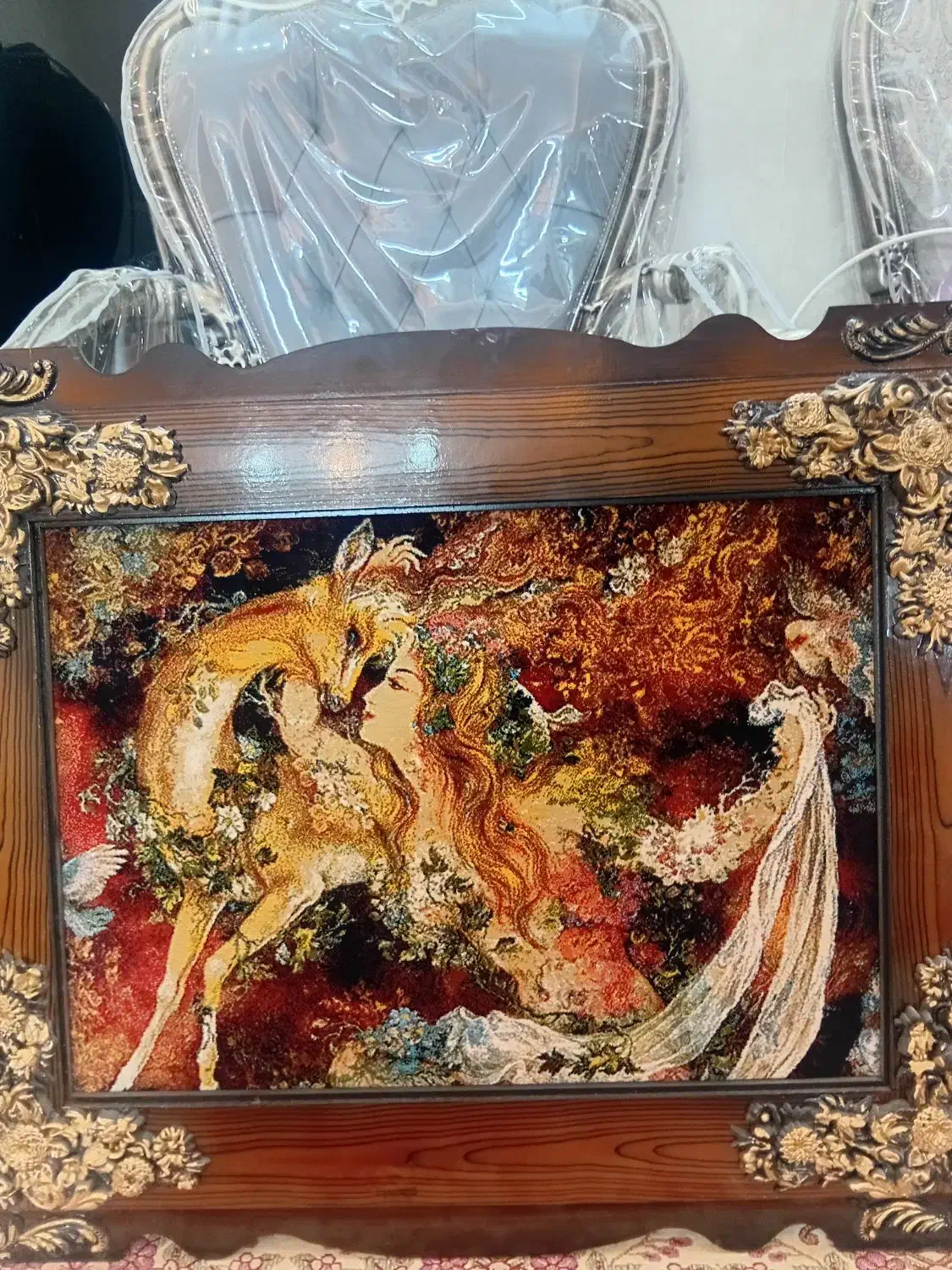 تابلو ماشینی|تابلو فرش|اصفهان, رهنان|دیوار