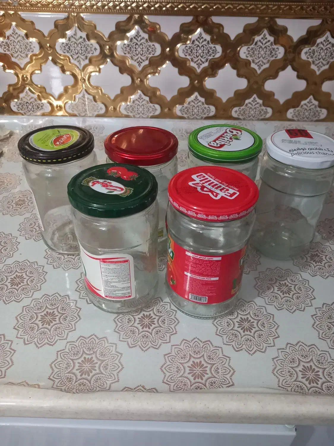 شیشه جا مربا|ظروف نگهدارنده، پلاستیکی، یک‌بارمصرف|خرم‌آباد, |دیوار