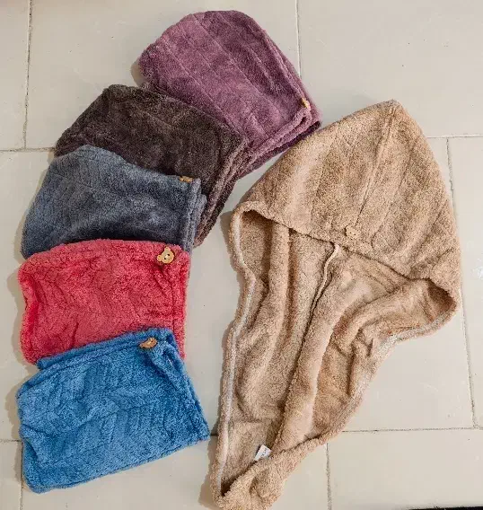 کلاه حمام (حوله سر) و حوله حمام|لوازم حمام|قم, پردیسان|دیوار