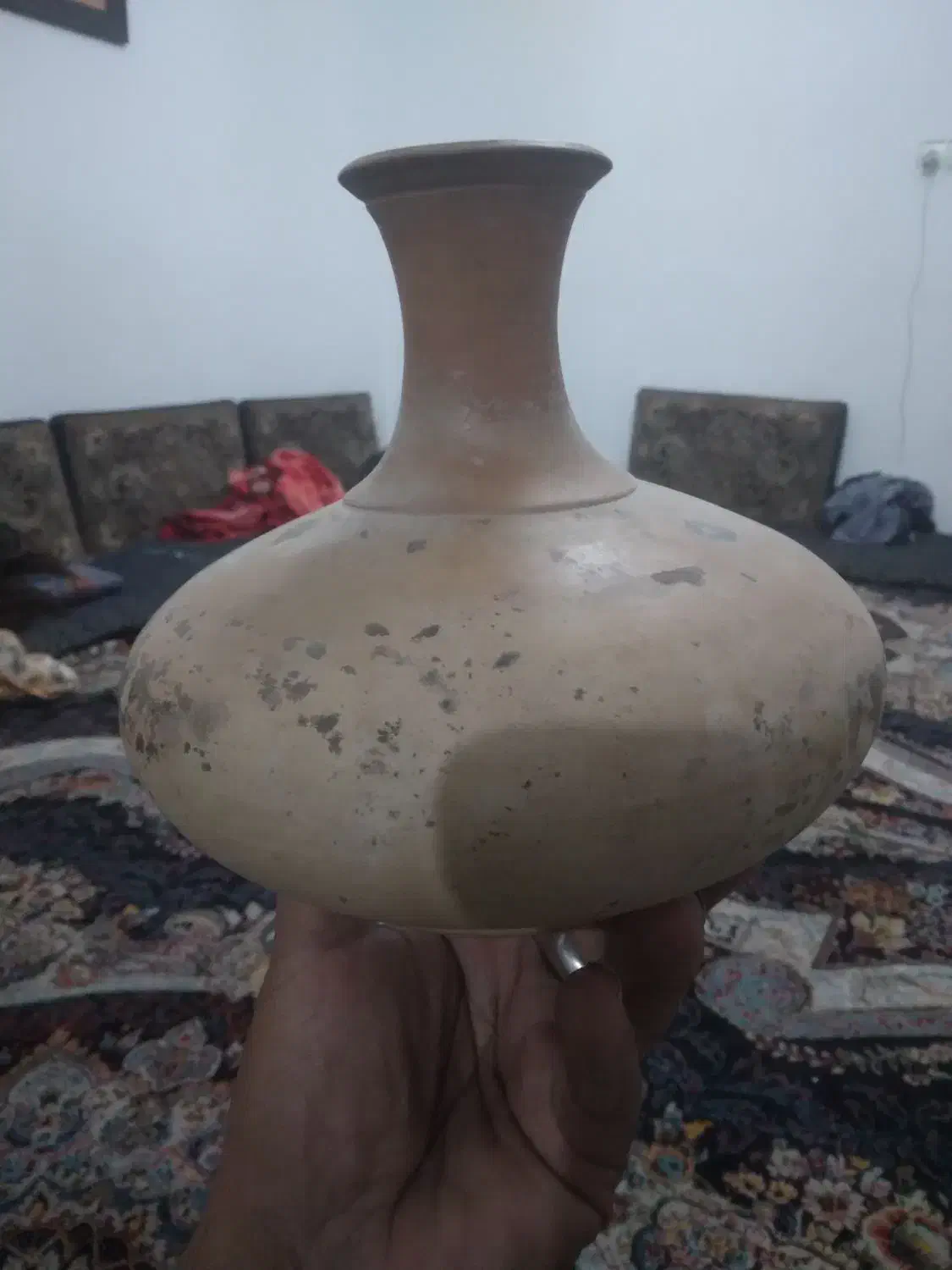 ساغر کوزه ی خیلی قدیمی وعتیقه|کلکسیون اشیاء عتیقه|کرمان, |دیوار