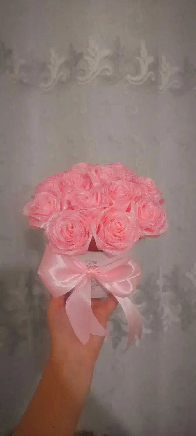 گل روبانی جاودان|گل مصنوعی|شیراز, پودنک|دیوار