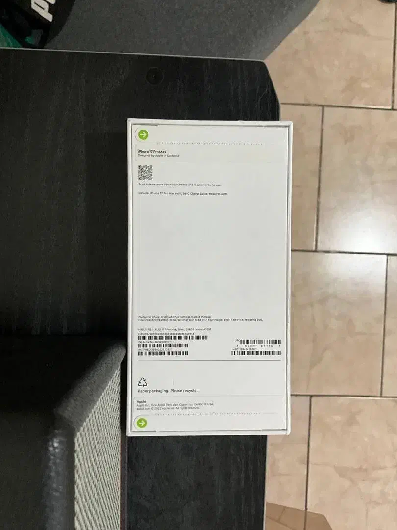 آیفون ۱۷ پرومکس zaa سیلور ۲۵۶ ریجستر شده|موبایل|تهران, خواجه نصیر طوسی|دیوار