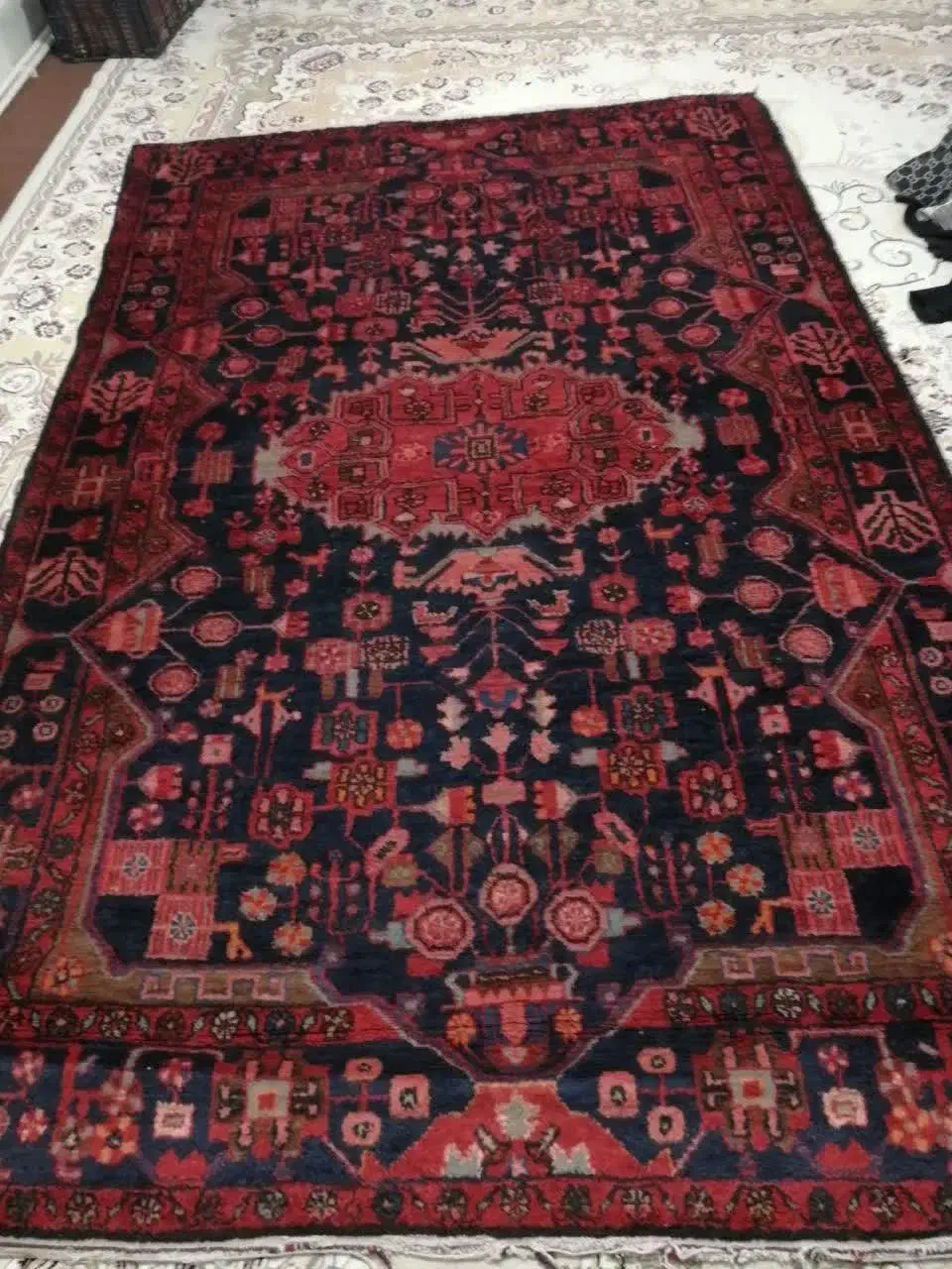 قالی دست بافت اصیل،مخصوص شب یلدا|فرش|خرمآباد, |دیوار