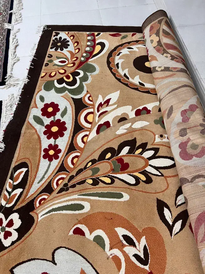 گلیم فرش گل برجسته ۹متری|گلیم، جاجیم، گبه|خرمآباد, |دیوار