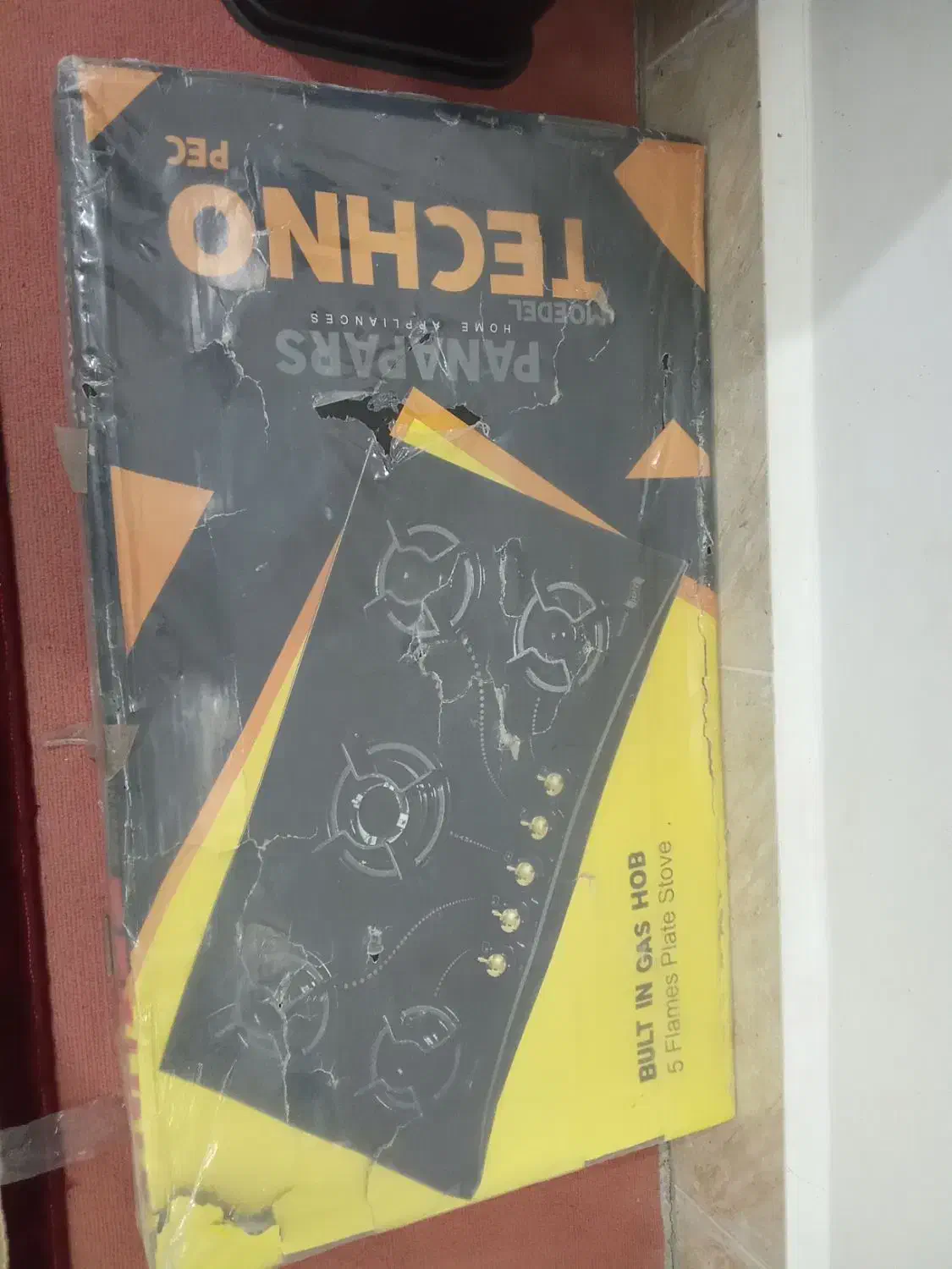 گاز صفحه شیشه پنج شعله|اجاق گاز و لوازم برقی پخت‌وپز|آق قلا, |دیوار