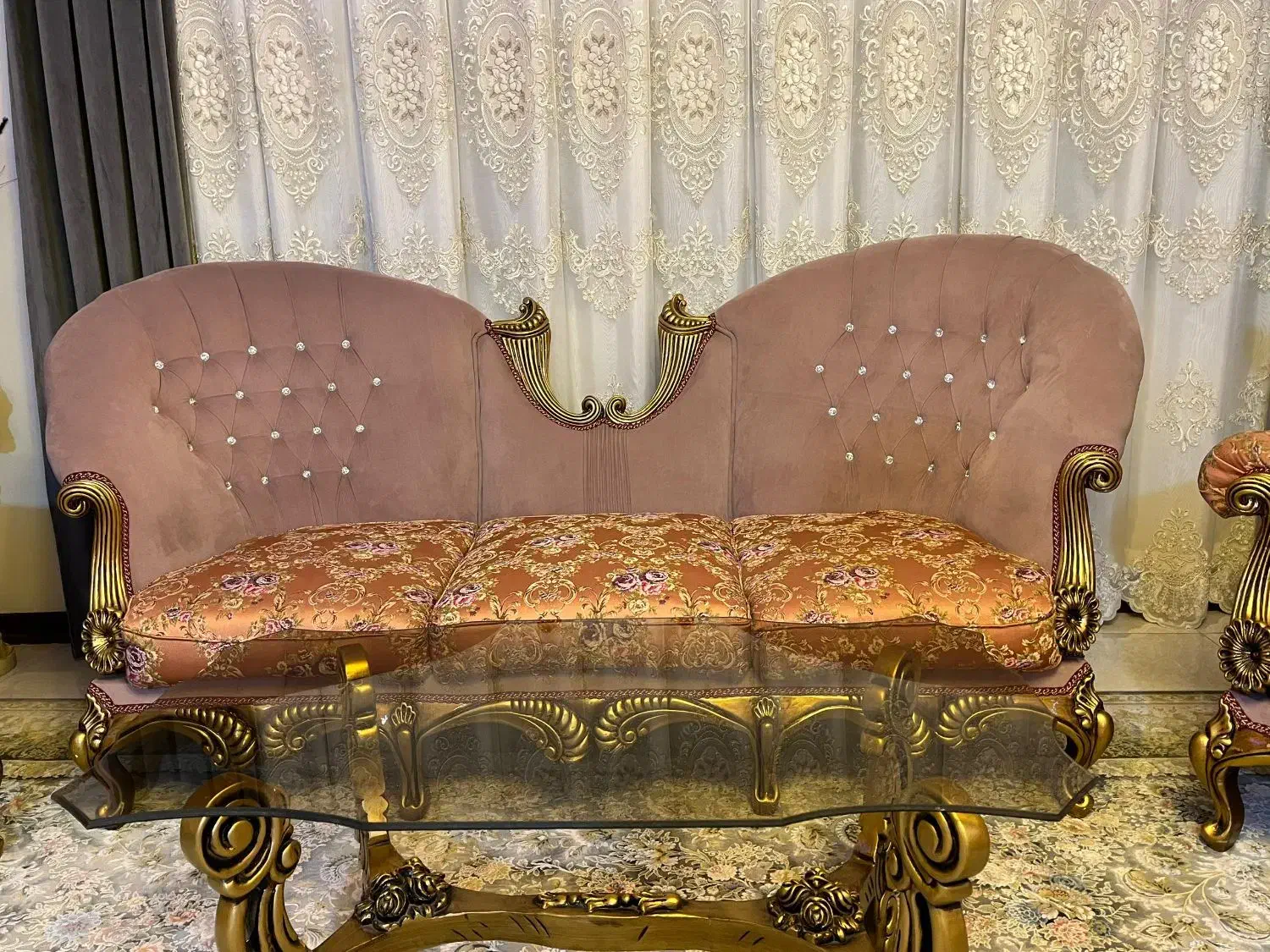 مبل استیل و راحتی با میز|مبلمان خانگی و میز عسلی|اندیشه, اندیشه فاز ۳|دیوار