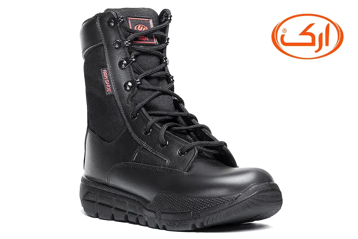 پوتین نظامی گارد زیپ دار جیر و چرم تبریز|کیف، کفش، کمربند|آران و بیدگل, |دیوار