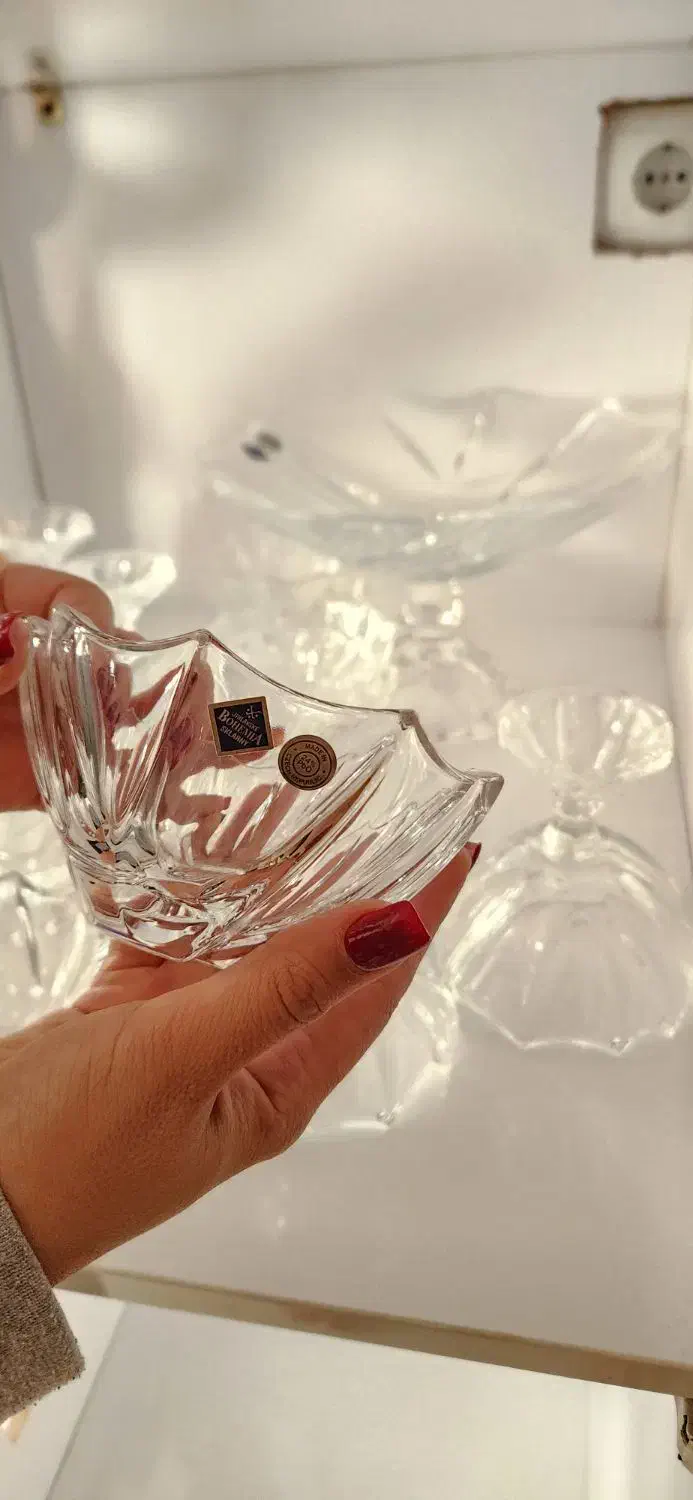 سرویس کریستال چک بوهمیا|ظروف سرو و پذیرایی|هشتگرد, شهرک ریحانه|دیوار