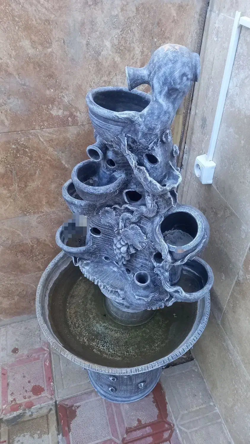 آبنما نقش کوزه وانگور|صنایع دستی و سایر لوازم تزئینی|بیرجند, |دیوار