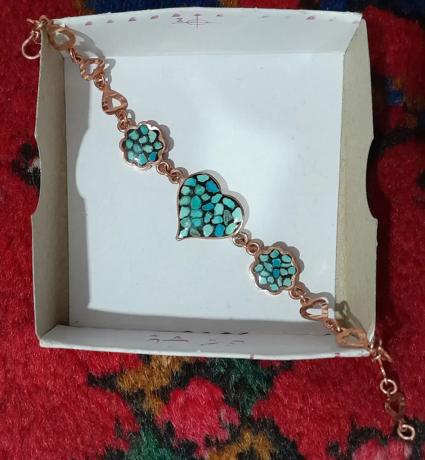 دستبند طلاروس فیروزه|جواهرات|بستان آباد, |دیوار