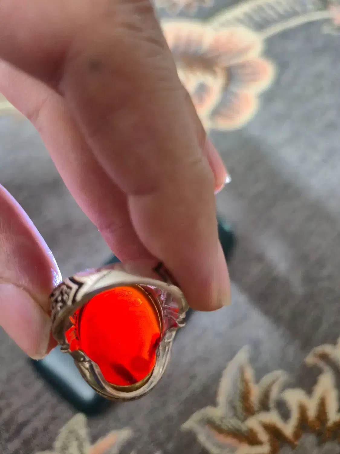 انگشتر عقیق نقره، سوره یس و واقعه|جواهرات|قم, شهرک امام حسن|دیوار