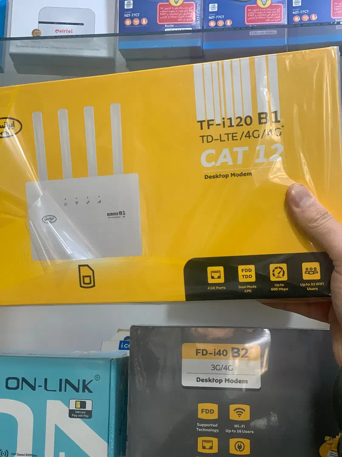 مودم TD-LTE ایرانسل CAT12 TF-i120 سرعت بالا|مودم و تجهیزات شبکه|ارومیه, |دیوار