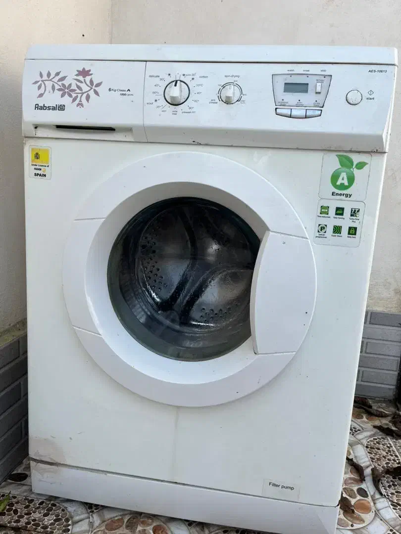 ماشین لباسشویی ۶کیلویی آبسال|ماشین لباسشویی و خشک‌کن لباس|چاف و چمخاله, |دیوار