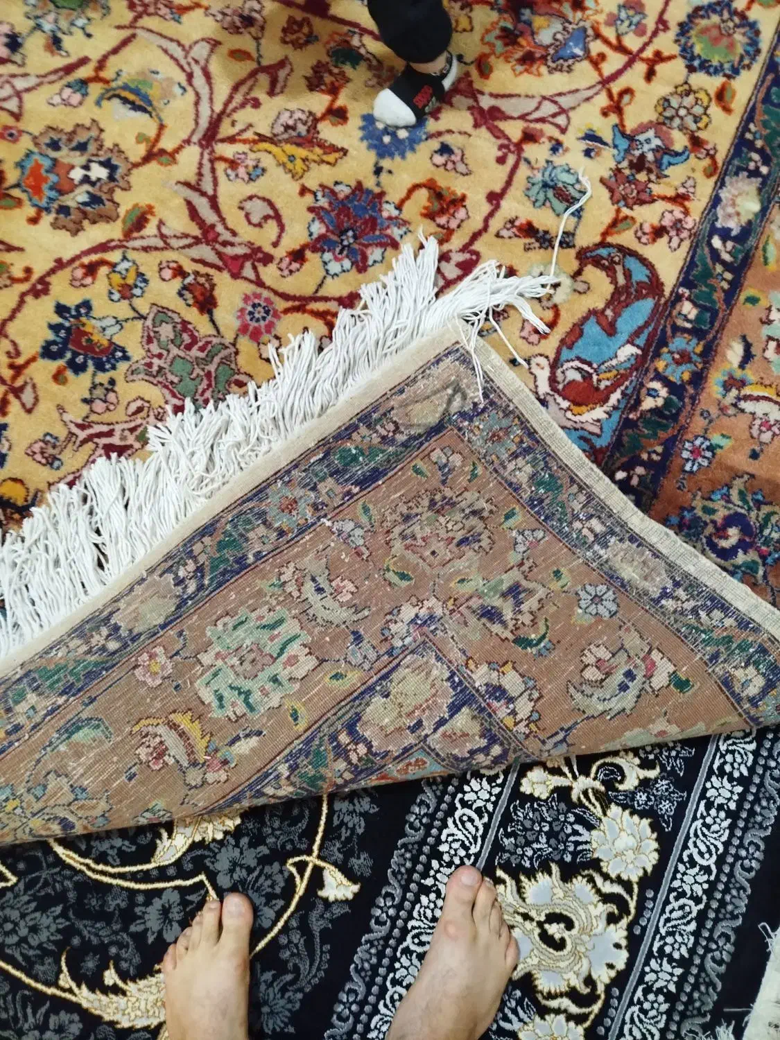 فرش دستباف ۱۲متری تبریز درحد سالم گوشت دار|فرش|کرج, خرمدشت|دیوار