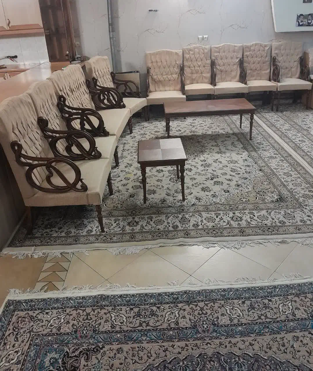 ۳عدد فرش ۲تاش ست هم|فرش|ابریشم, |دیوار