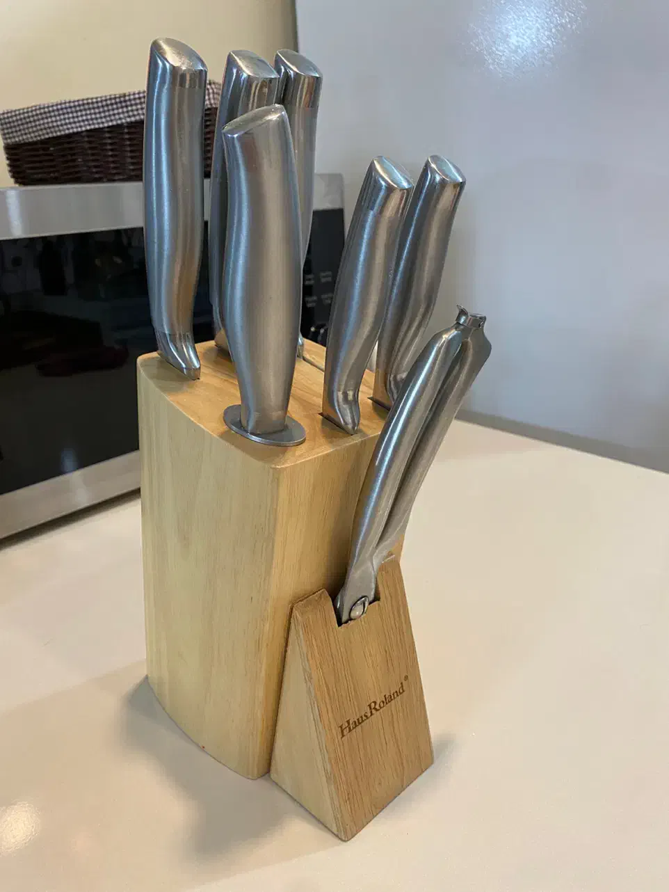 سرویس چاقو استیل پایه چوبی|ظروف پختوپز|مشهد, رضاشهر|دیوار