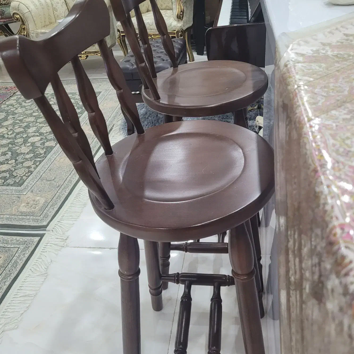 دو عد صندلی اپن چوبی|صندلی و نیمکت|قزوین, |دیوار