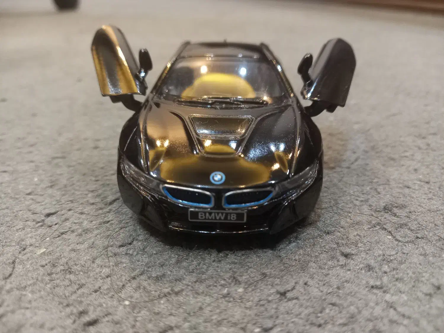 ماشین اسباب بازی ماکت فلزی مشکی - BMW i8|اسباببازی|قائمشهر, |دیوار