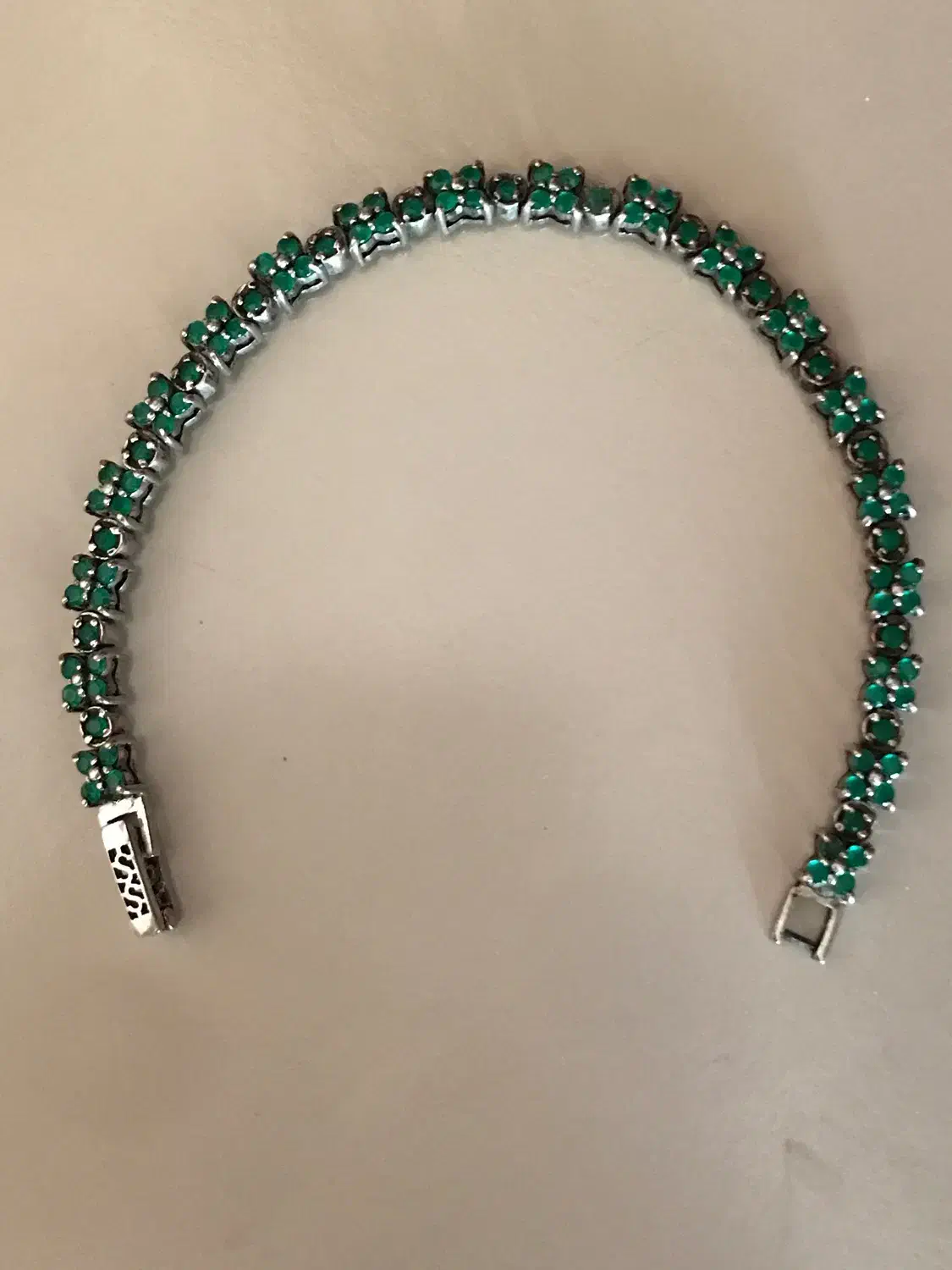 دستبند نقره زنانه زمرد طبیعی|جواهرات|تهران, تهرانپارس غربی|دیوار