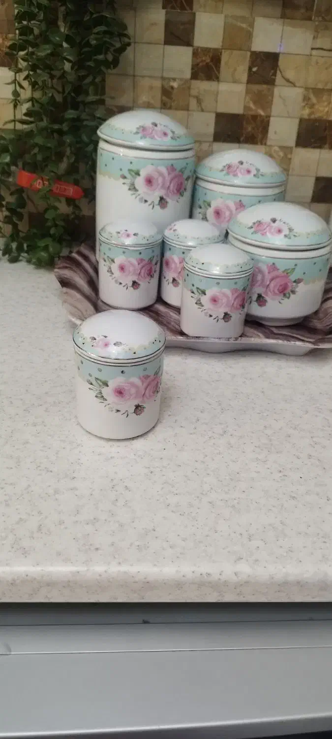 پا سماوری و جای ادویه سرامیکی|ظروف سرو و پذیرایی|چهارباغ, |دیوار