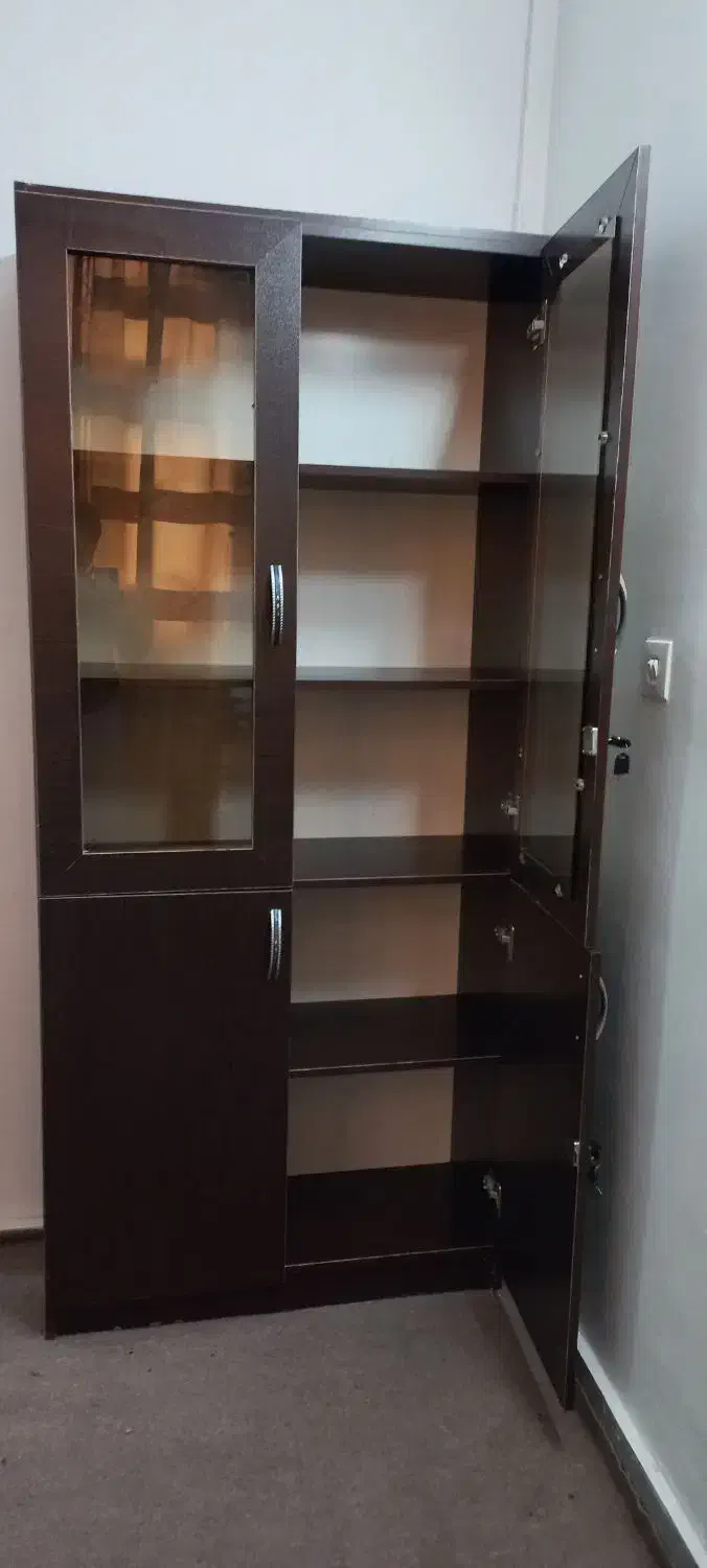 کتابخانه|کتابخانه، شلف، قفسه‌های دیواری|تهران, شهرک شریعتی|دیوار