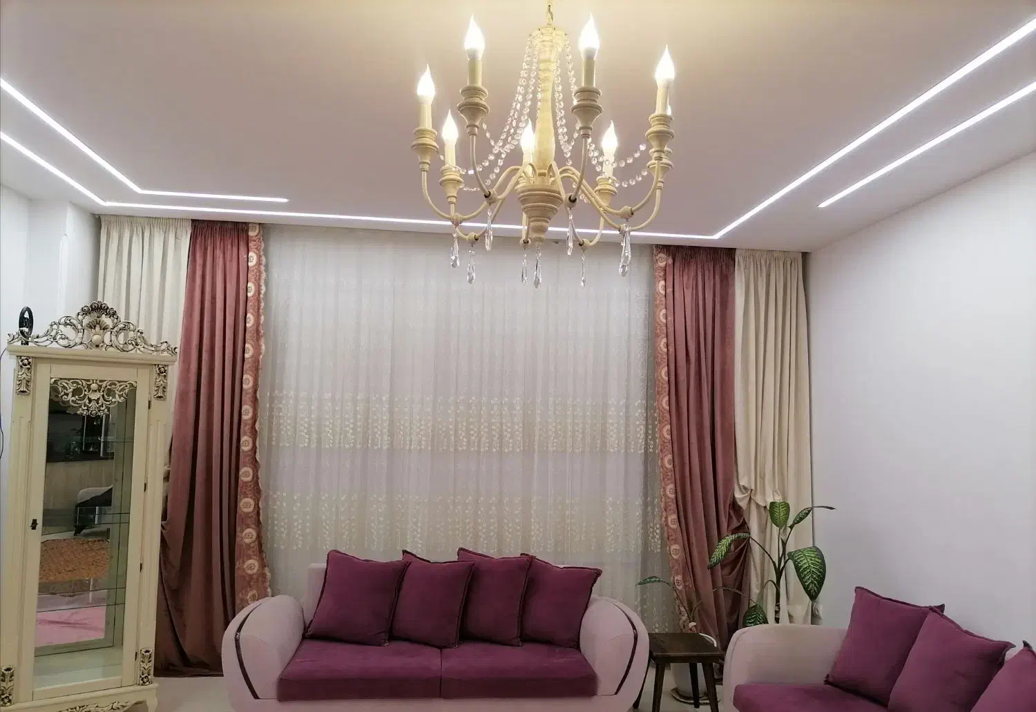 والن پرده|پرده، رانر، رومیزی|قم, پردیسان|دیوار