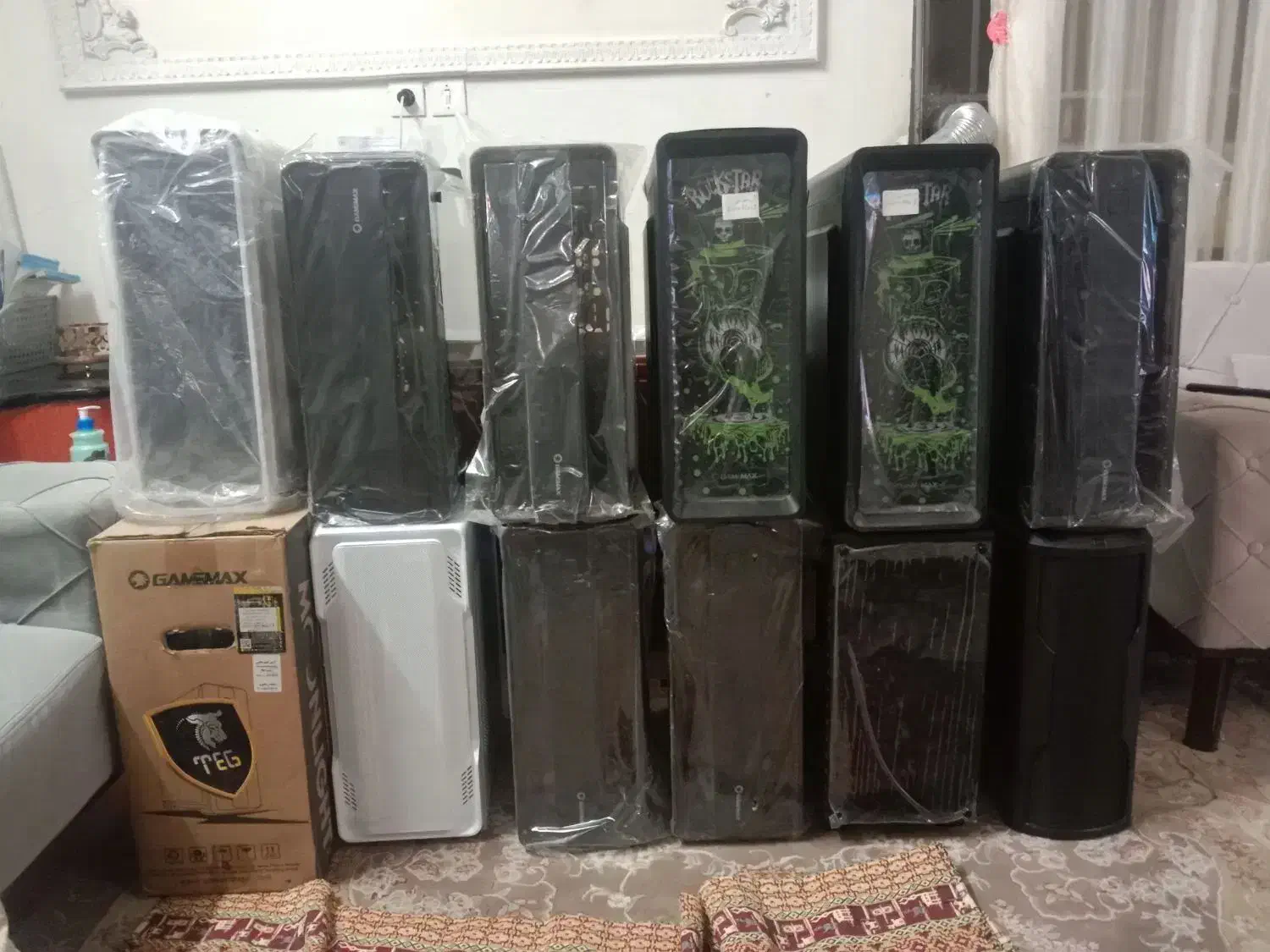 انواع کیس گیمینگ و پاور گیم مکس|قطعات و لوازم جانبی رایانه|رشت, یخسازی|دیوار