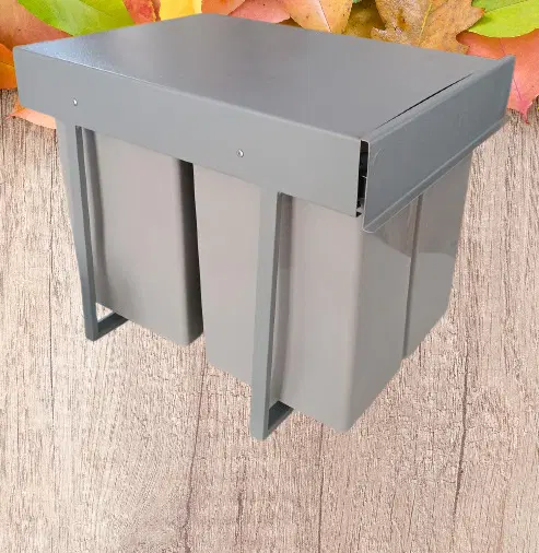 سطل زباله کابینتی ریلی دوقلو ۳۲ لیتری نو|آب‌چکان و نظم‌دهنده ظروف|تهران, آشتیانی|دیوار