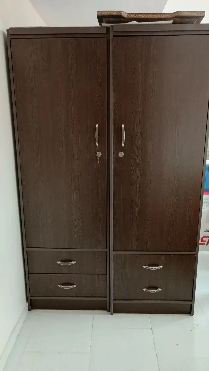 یک جفت کمد لباسی|جاکفشی، کمد، دراور|پرند, فاز ۶|دیوار