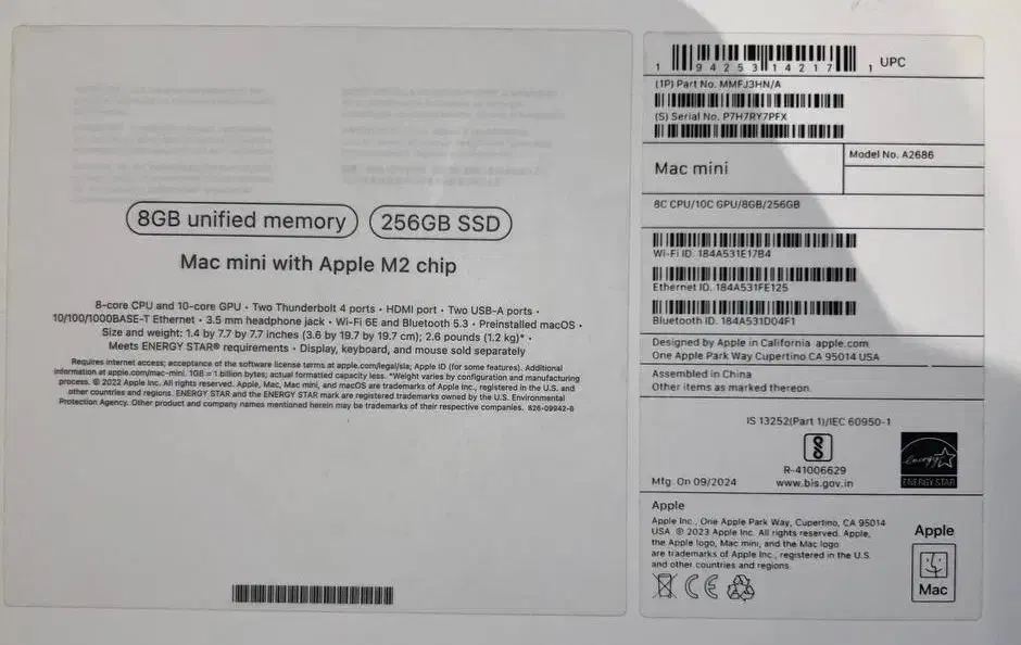 Mac Mini M2 MMFJ3|رایانه رومیزی|تهران,  امام زاده قاسم (نیاوران)|دیوار