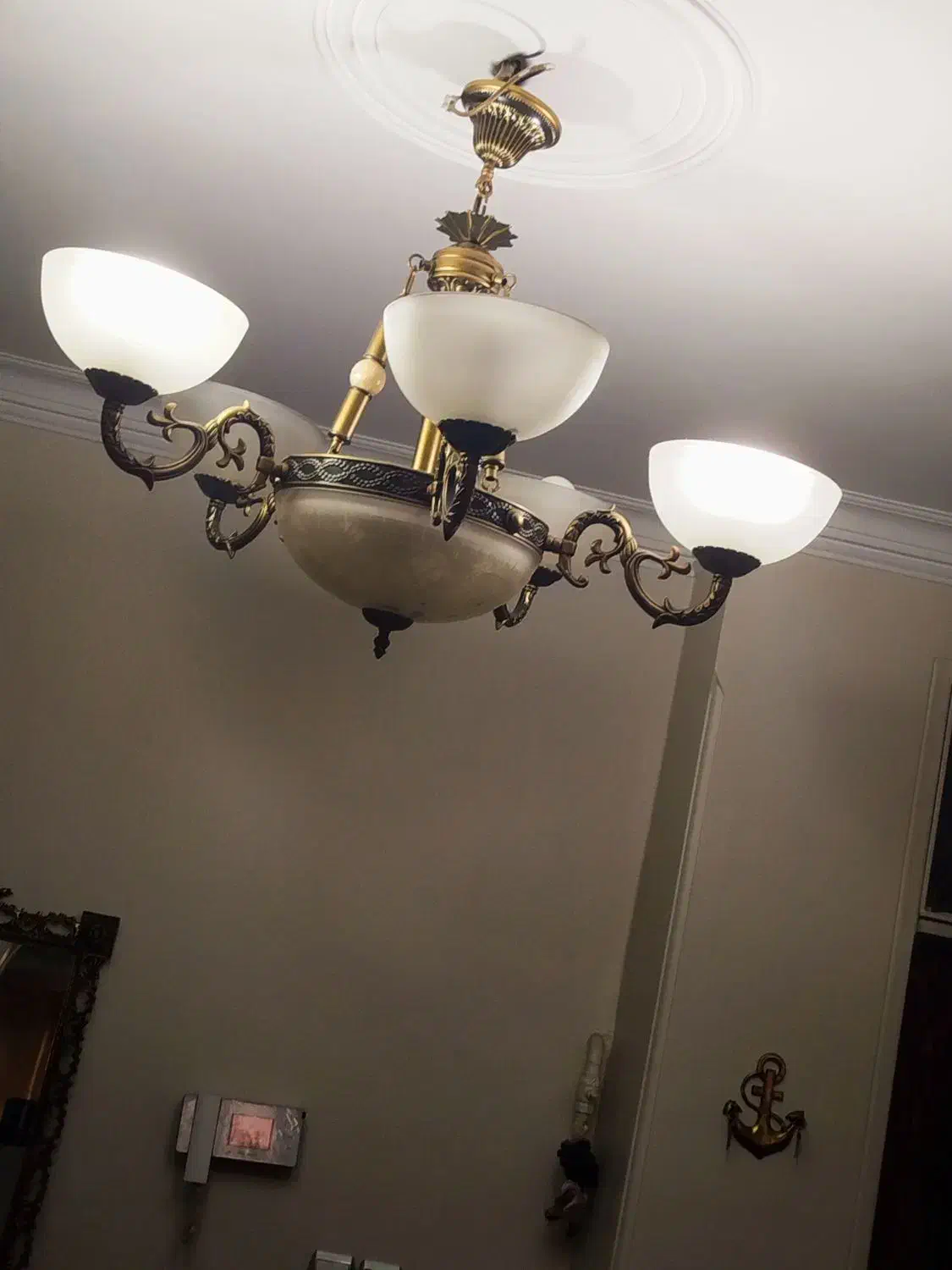 لوستر پنج شاخه لوستر ۵ شاخه|لوستر و چراغ آویز|تهران, مختاری|دیوار