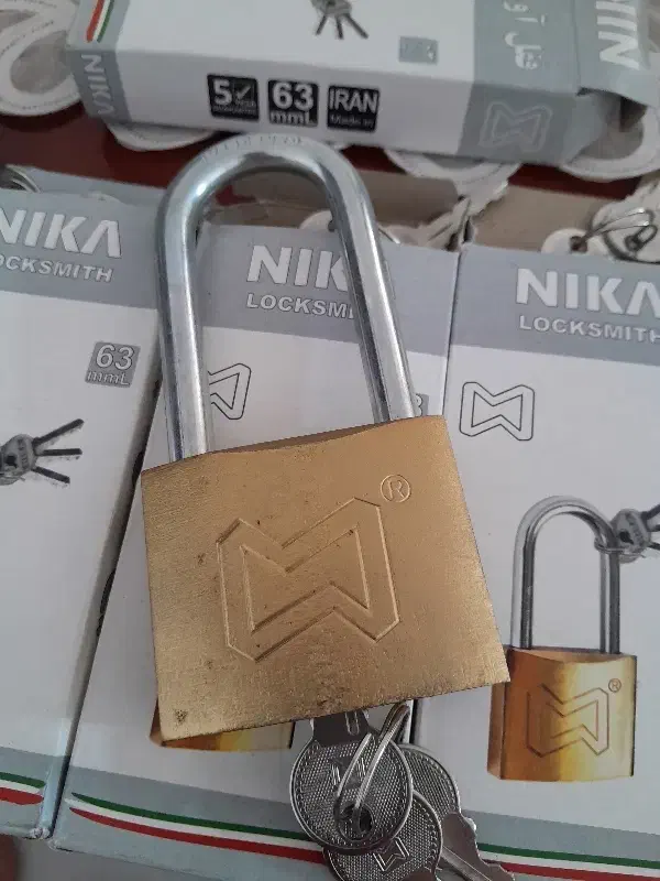 قفل آویز پایه بلند سایز ۶۳ نیکا|ابزارآلات|لنگرود, |دیوار