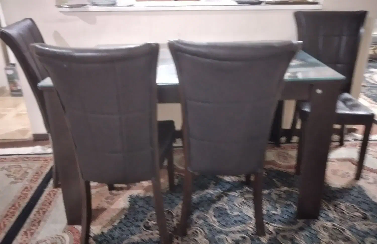 میز نهار خوری|میز و صندلی غذاخوری|شوشتر, |دیوار