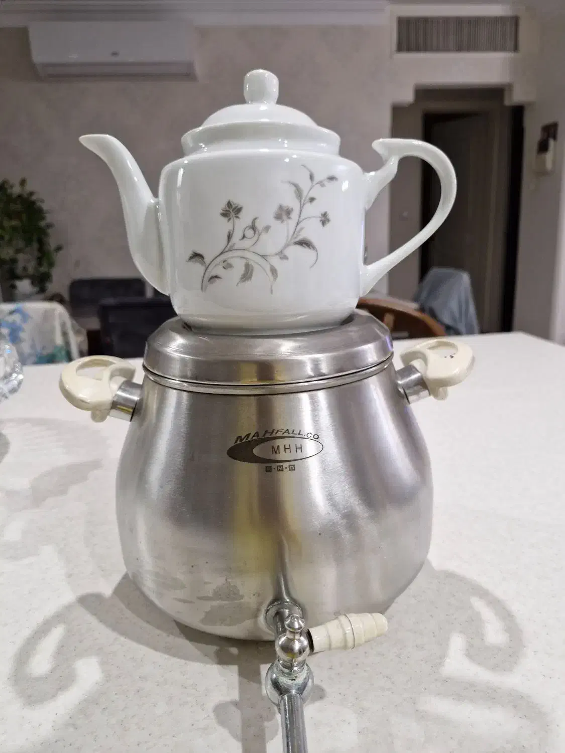 چای ساز استیل برقی باقوری وکتری شیر دارباقوری|سماور، چای‌ساز، قهوه‌ساز|تهران, پاسداران|دیوار