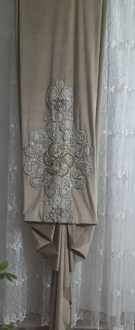 والان پرده مخمل تکی هم فروخته میشود|پرده، رانر، رومیزی|نسیم‌شهر, |دیوار