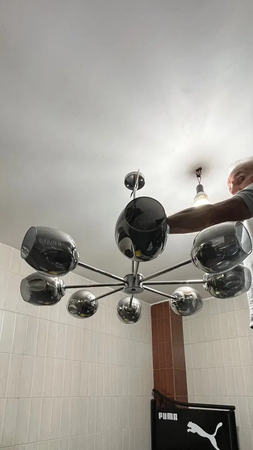 لوستر ۸شاخه|لوستر و چراغ آویز|اندیشه, اندیشه فاز ۳|دیوار