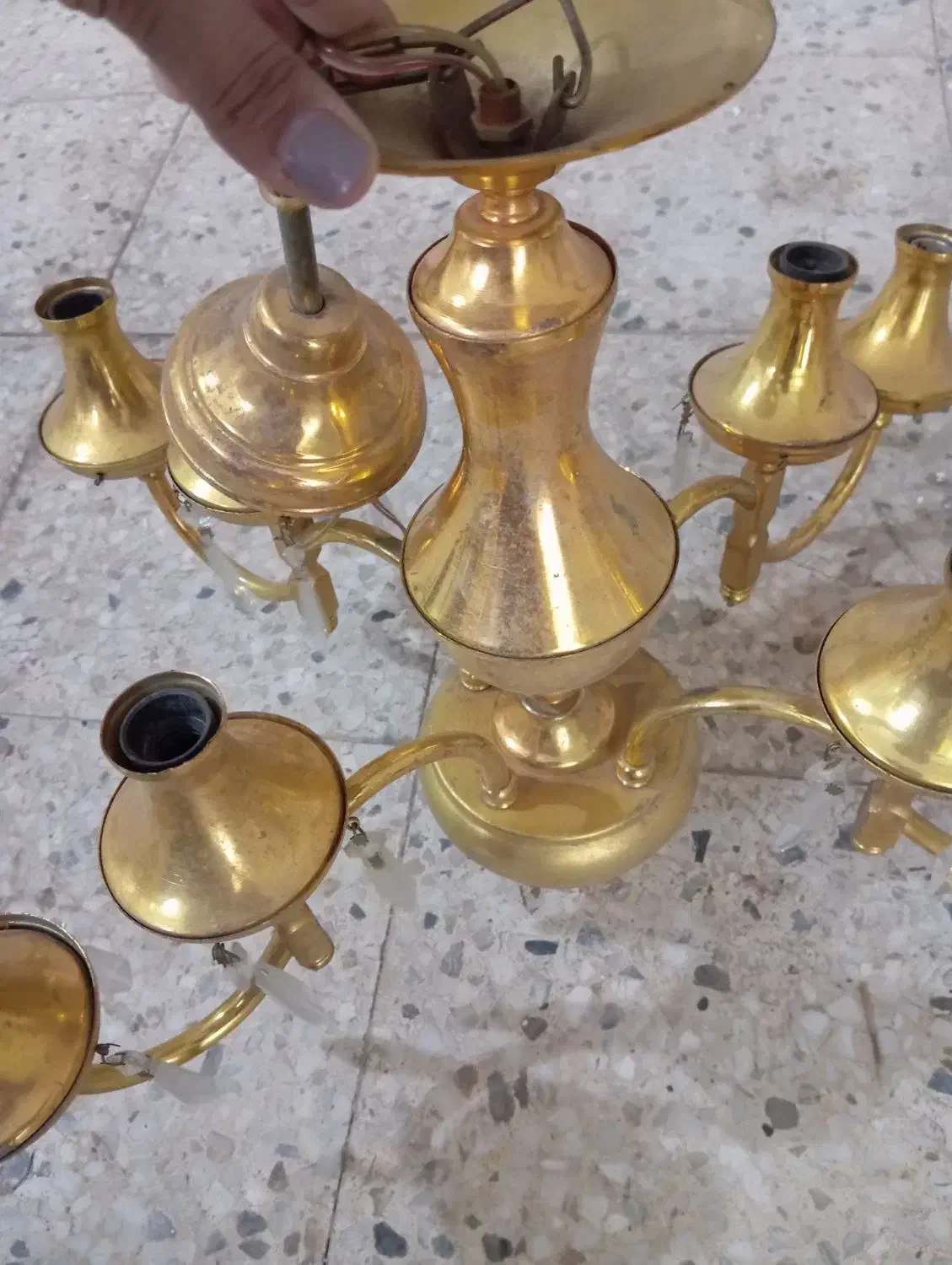 لوستر|لوستر و چراغ آویز|خوی, |دیوار