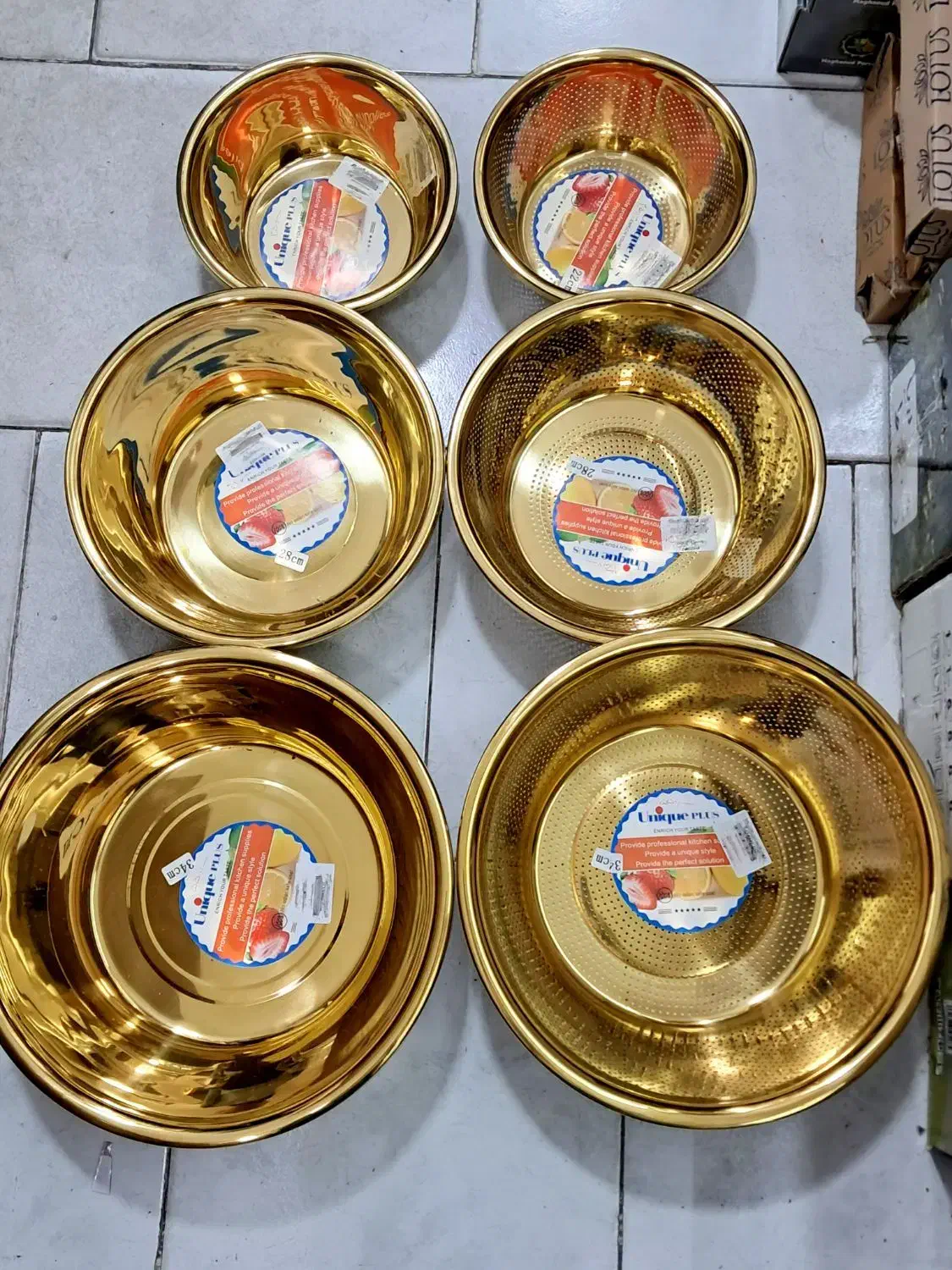 آبکش و لگن مارک یونیک|ظروف پختوپز|قره ضیاالدین, |دیوار