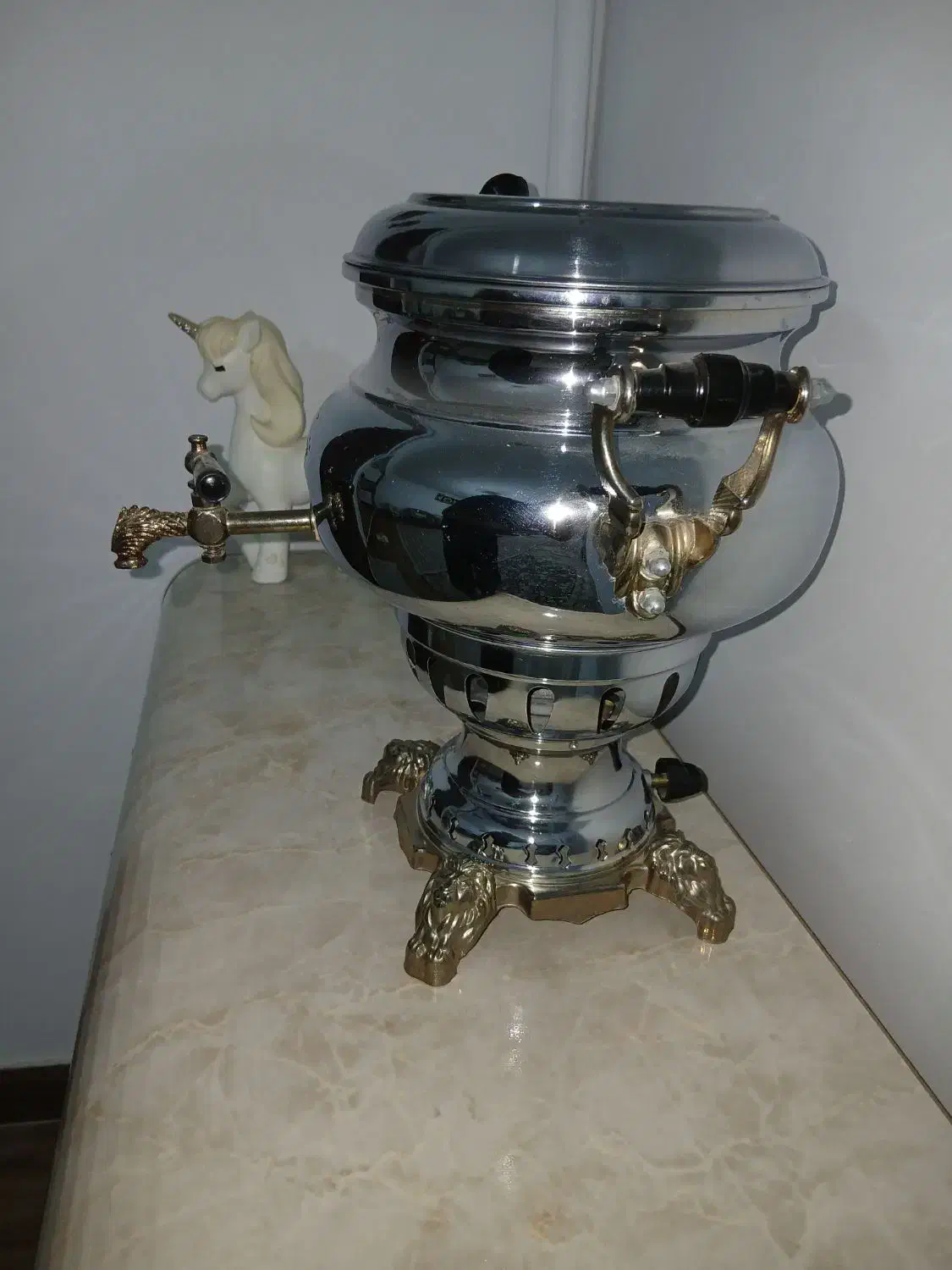 یک عدد سماور گازی کاملا نو|سماور، چایساز، قهوهساز|پاکدشت, حصار امیر|دیوار