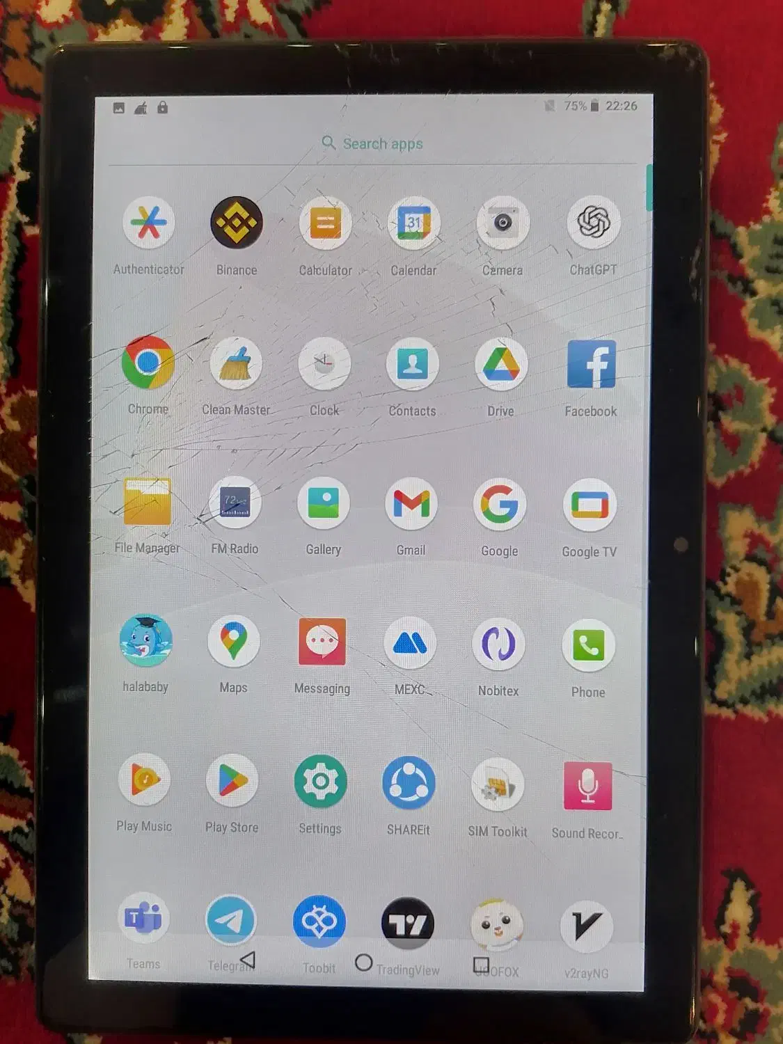 تبلت 10 اینچ oteeto|تبلت|رباط‌کریم, رباط‌کریم|دیوار