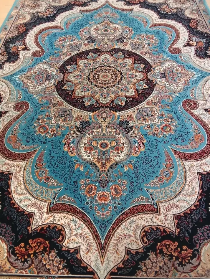 یک جفت فرش 9متری و 12متری فروزه ای ست ماشینی|فرش|تهران, طرشت|دیوار