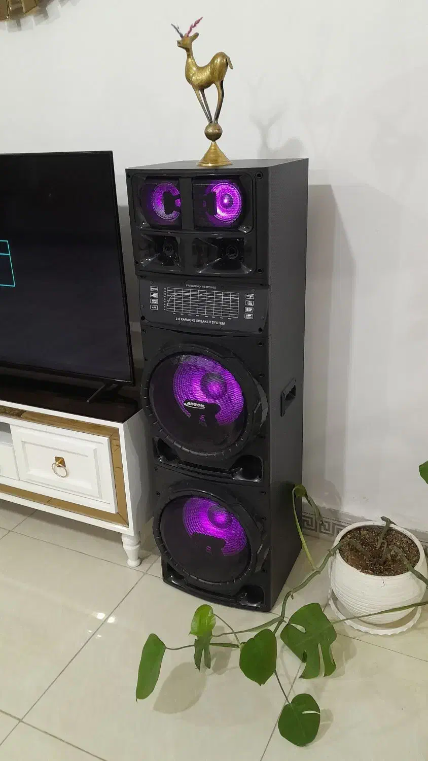 باند خانگی ایستاده کاملا سالم نو|سیستم صوتی خانگی|قزوین, |دیوار