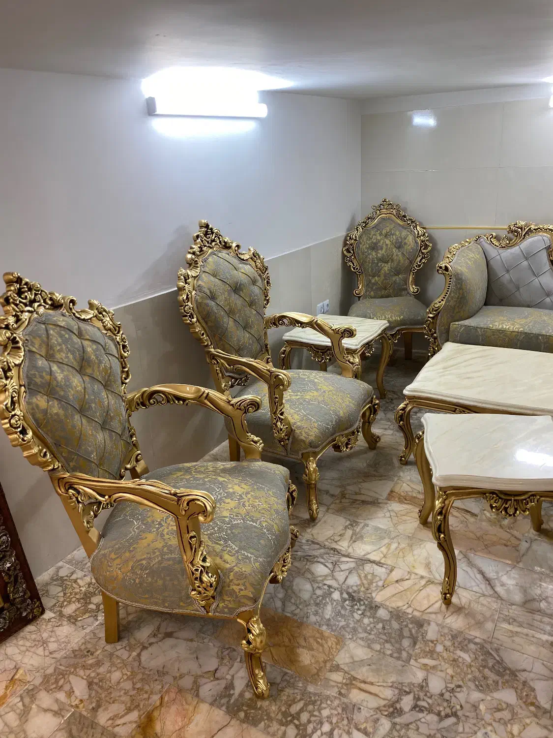 مبل استیل ۹ نفره نو تو سلفون|مبلمان خانگی و میز عسلی|سبزوار, کوی بهار|دیوار