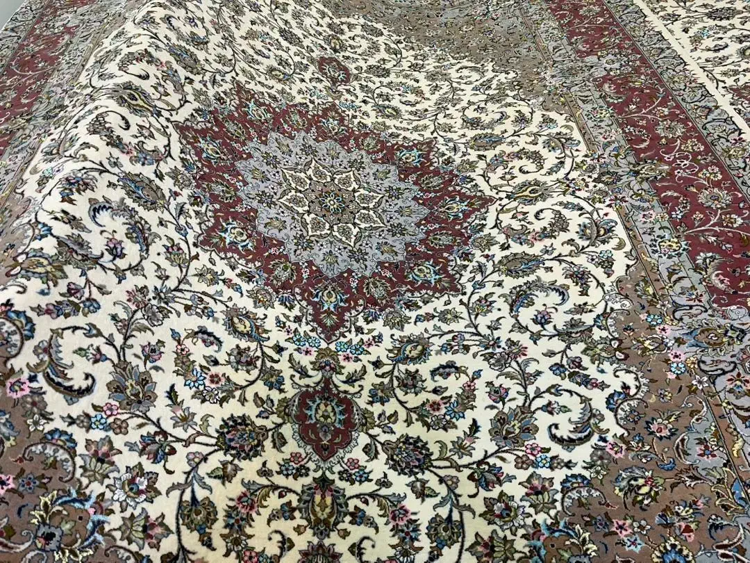 قالی دستبافت کاشان جفت ۹ متر کرک ابریشم|فرش|کاشان, حاج جمال|دیوار