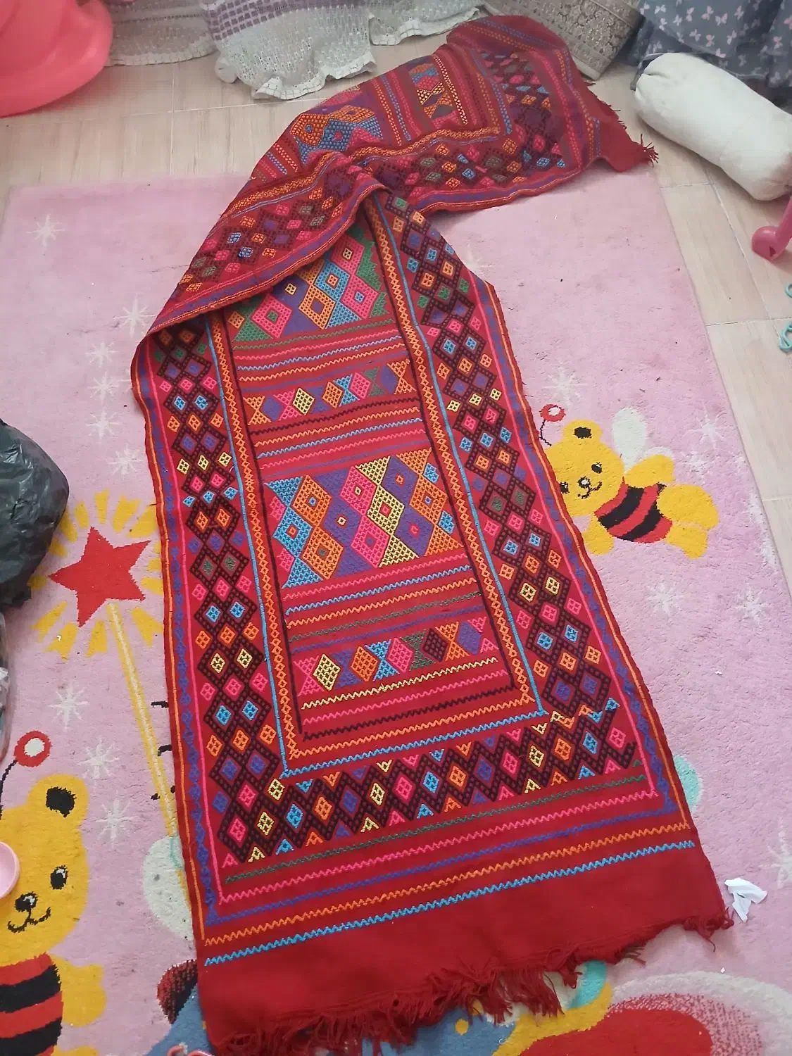 گلیم سفره سنتی|گلیم، جاجیم، گبه|زاهدان, |دیوار