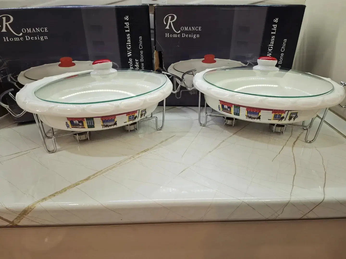 حراج ظرف ظروف پیرکس لمونژ ژاپنی ارکوفلام رومنس|ظروف سرو و پذیرایی|تهران, منیریه|دیوار