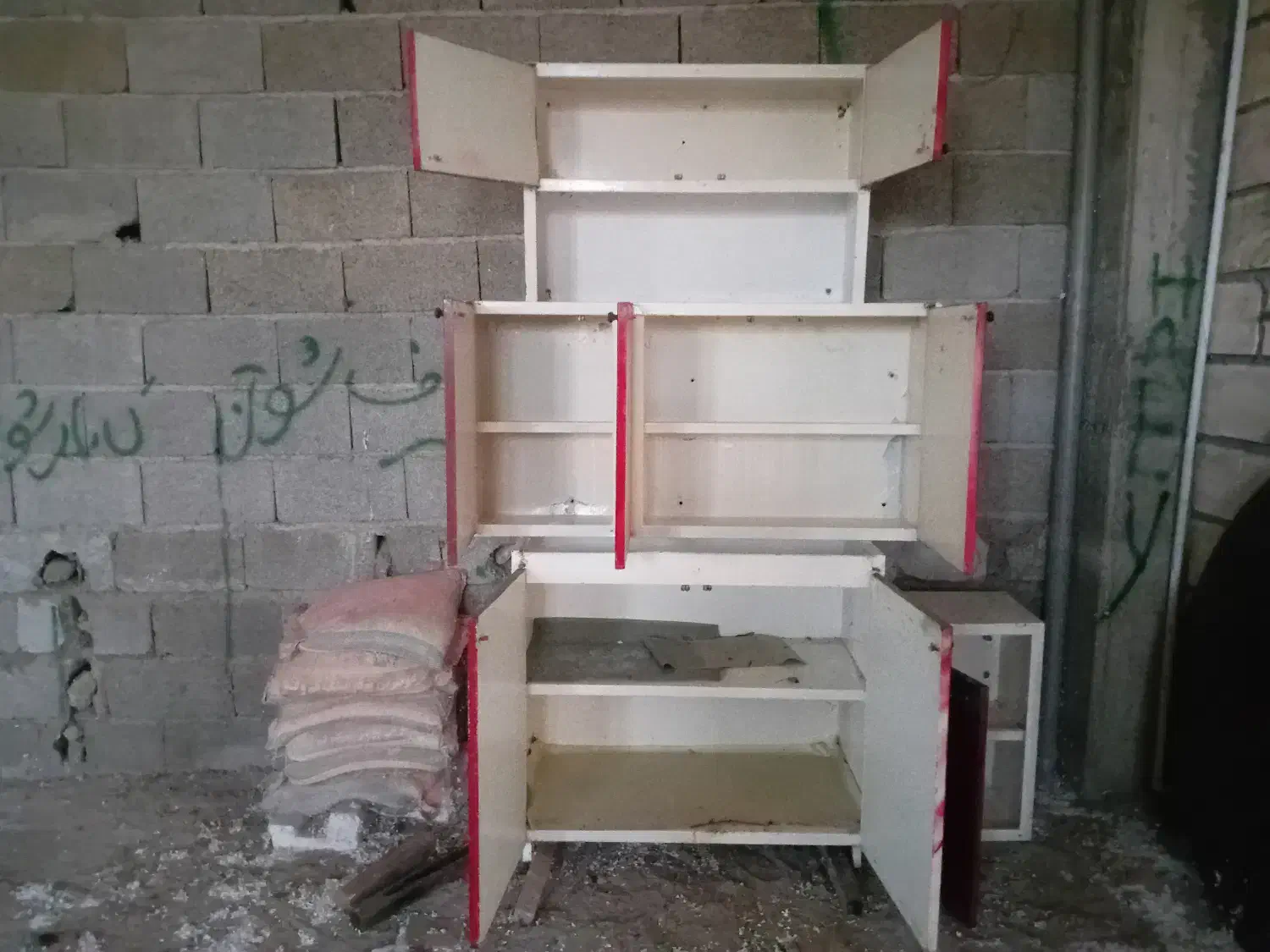 کابینت فلزی|آب‌چکان و نظم‌دهنده ظروف|ماسال, |دیوار